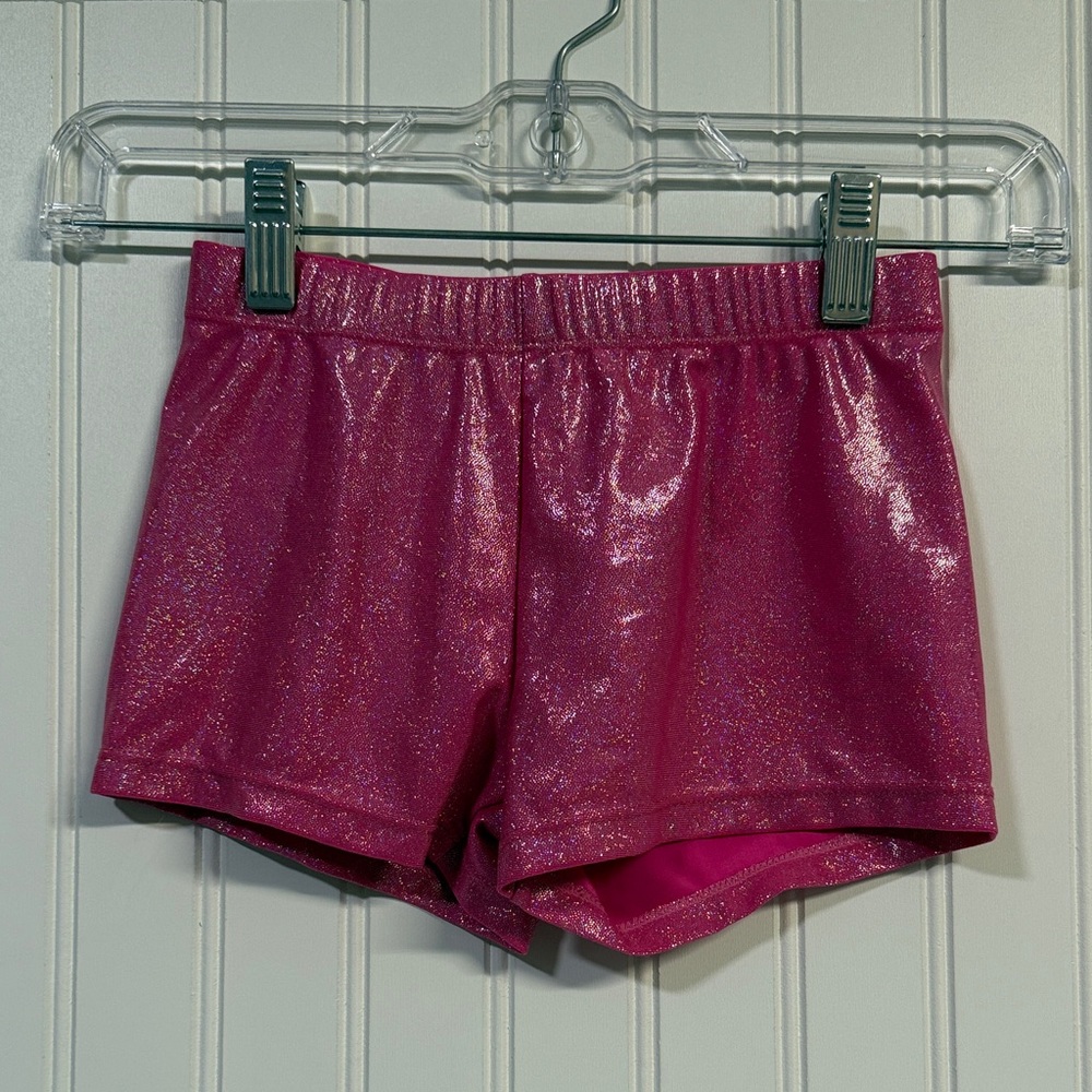Sparkly Pink Girl's Athletic Shorts size 130 6/7